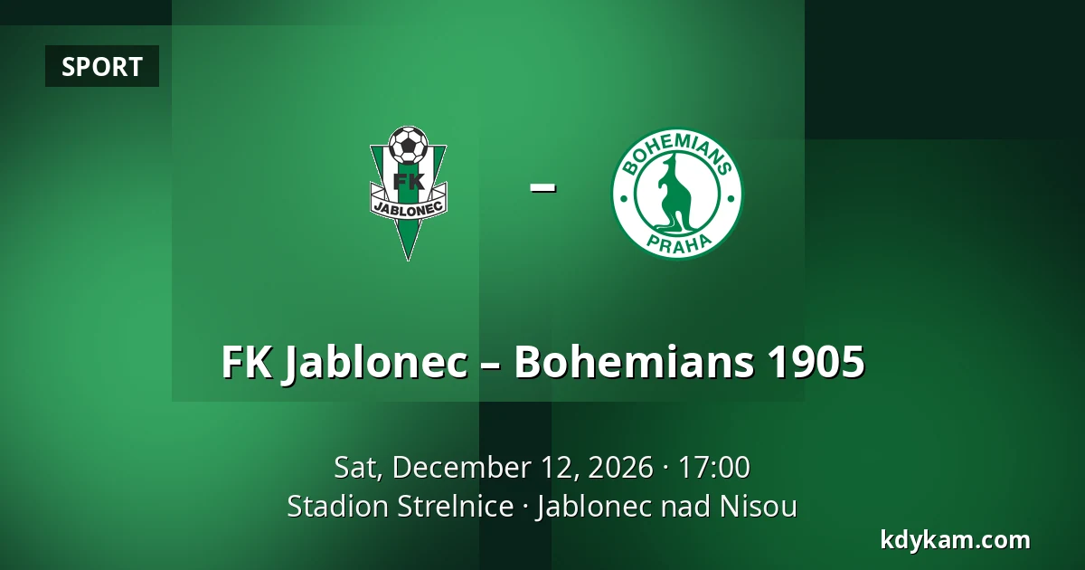 FK Jablonec – Bohemians 1905 — Stadion Strelnice, Jablonec nad Nisou