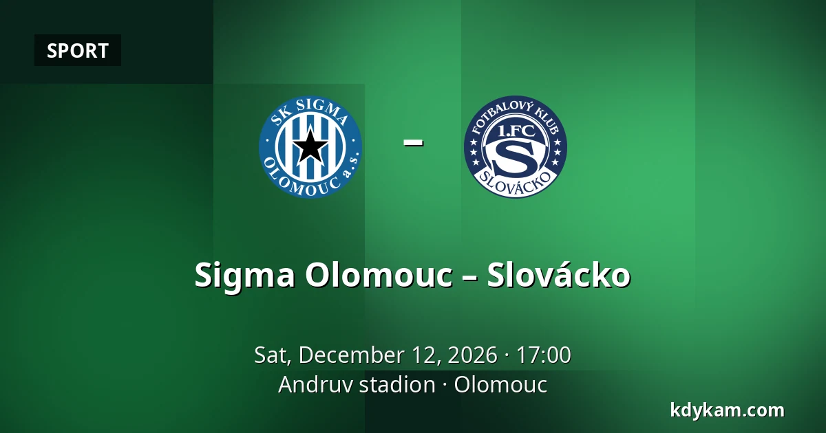 Sigma Olomouc – Slovácko — Andruv stadion, Olomouc