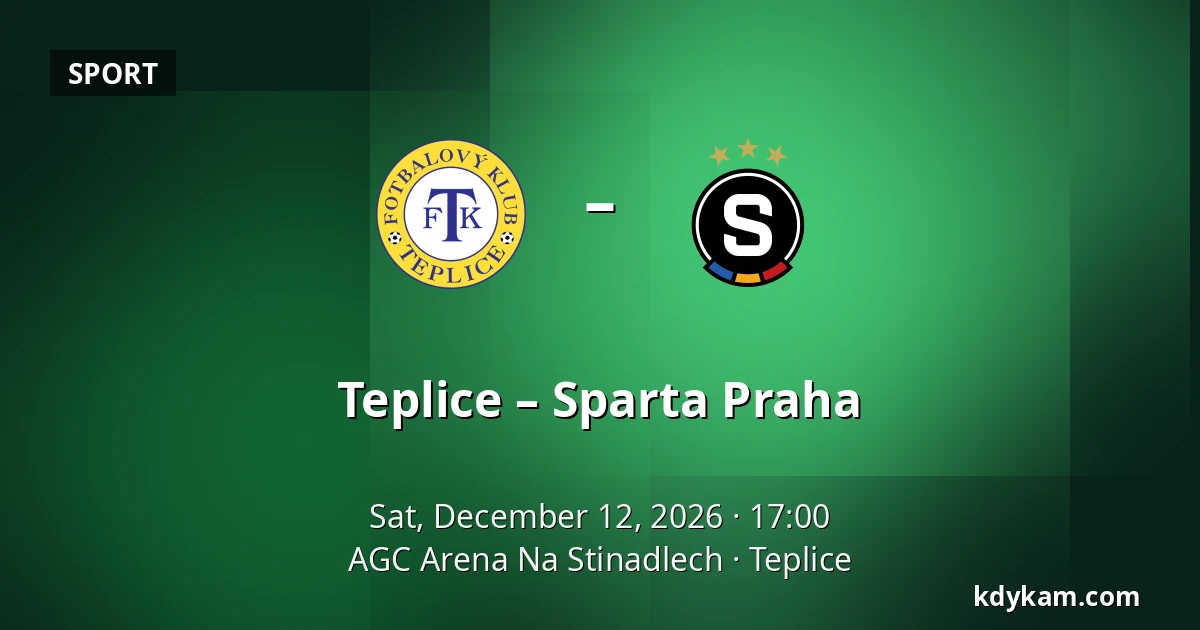 Teplice – Sparta Praha — AGC Arena Na Stinadlech, Teplice