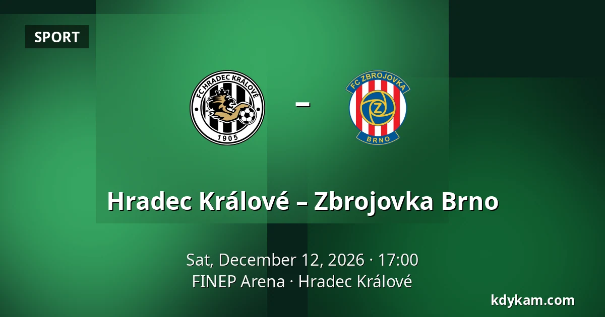 Hradec Králové – Zbrojovka Brno — FINEP Arena, Hradec Králové