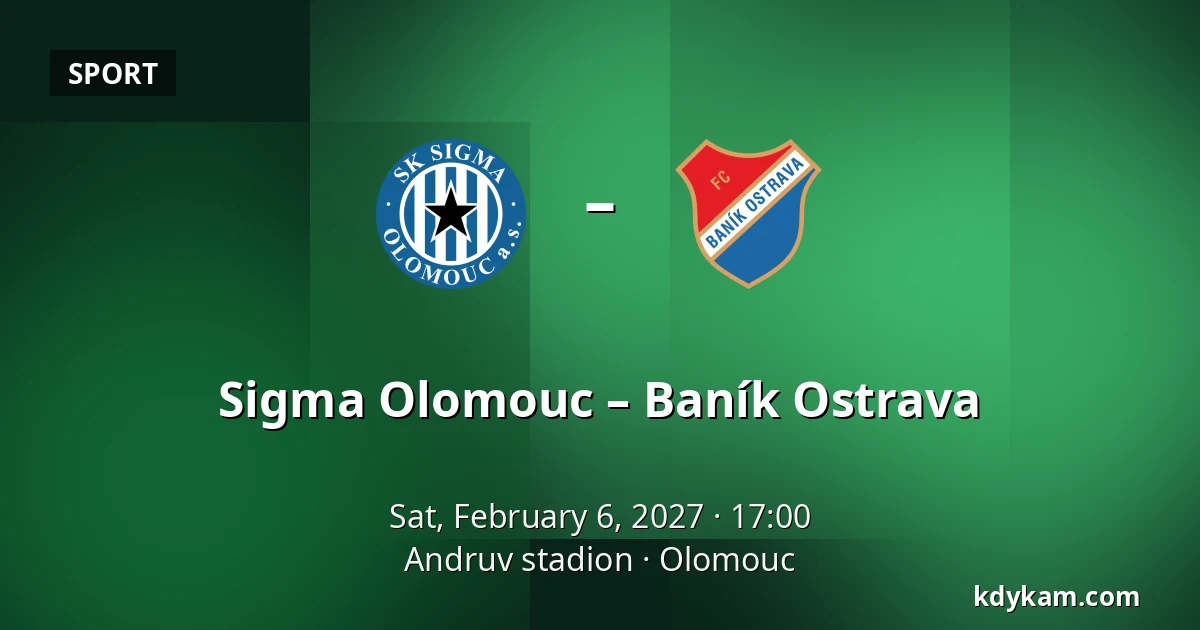 Sigma Olomouc – Baník Ostrava — Andruv stadion, Olomouc