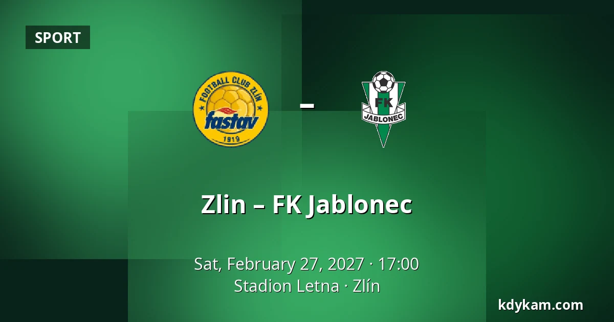 Zlin – FK Jablonec — Stadion Letna, Zlín