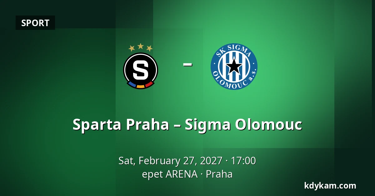 Sparta Praha – Sigma Olomouc — epet ARENA, Prague