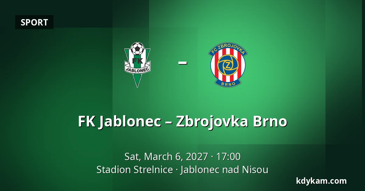 FK Jablonec – Zbrojovka Brno — Stadion Strelnice, Jablonec nad Nisou