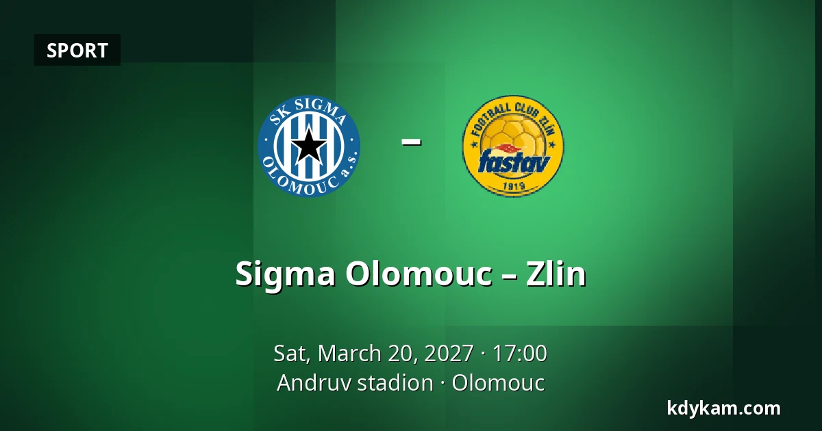 Sigma Olomouc – Zlin — Andruv stadion, Olomouc
