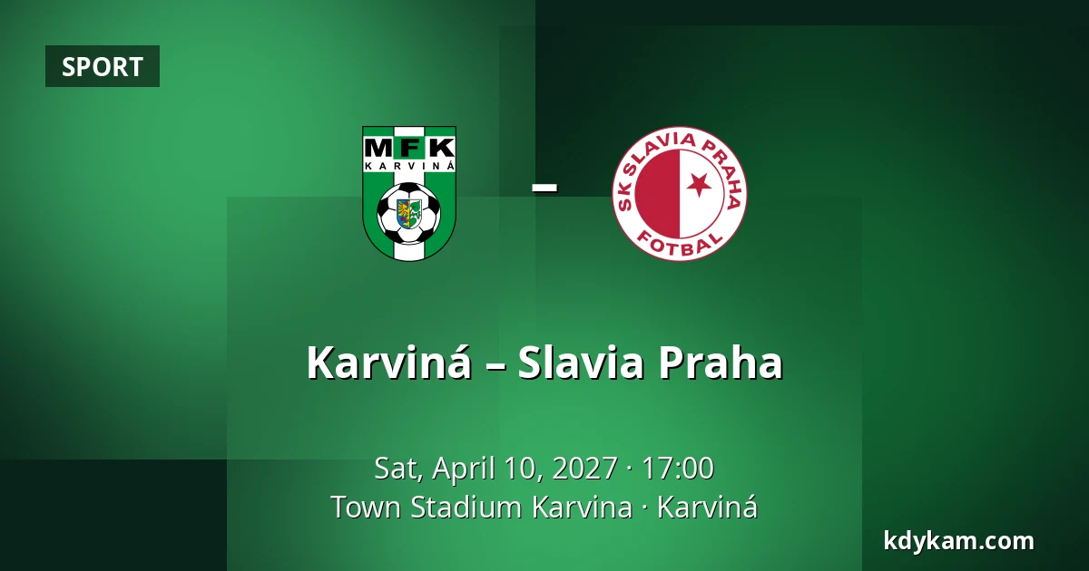 Karviná – Slavia Praha — Town Stadium Karvina, Karviná