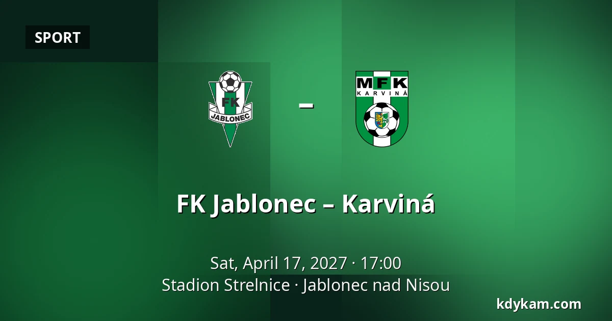 FK Jablonec – Karviná — Stadion Strelnice, Jablonec nad Nisou