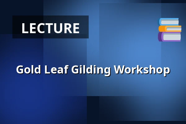 Gold Leaf Gilding Workshop — Národní muzeum, Prague