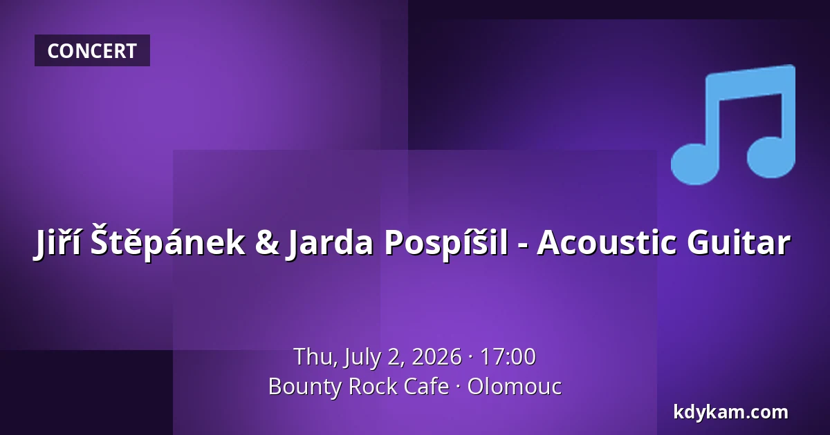 Jiří Štěpánek & Jarda Pospíšil - Acoustic Guitar — Bounty Rock Cafe, Olomouc