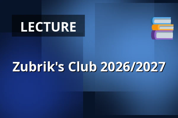 Zubrik's Club 2026/2027 — Východočeské muzeum v Pardubicích, Pardubice