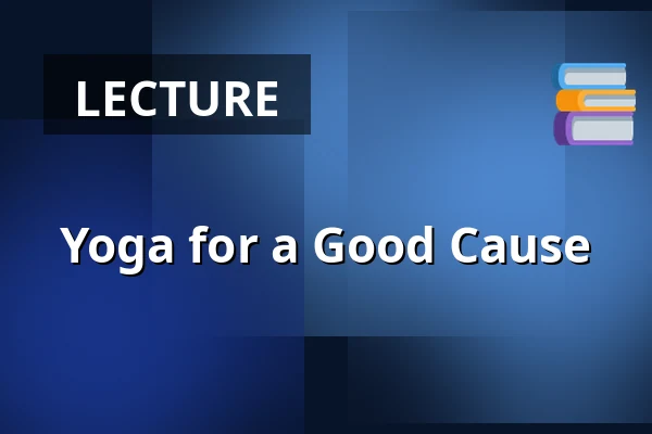 Yoga for a Good Cause — Amfiteátr Spolkový dům, Podivín