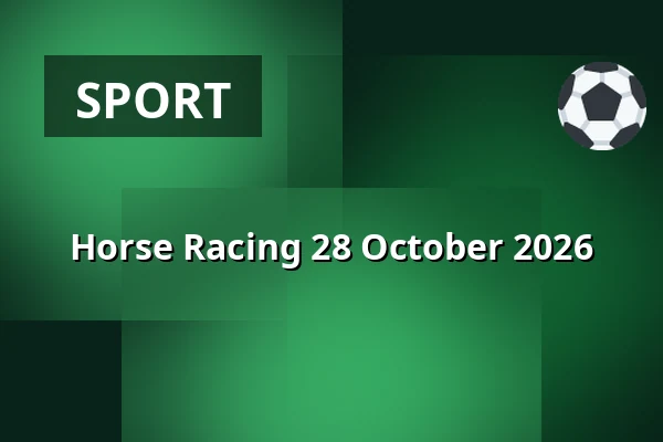 Horse Racing 28 October 2026 — Slušovice Racecourse, Slušovice