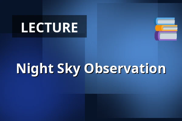 Night Sky Observation — Hvězdárna a planetárium prof. Františka Nušla, Jindřichův Hradec