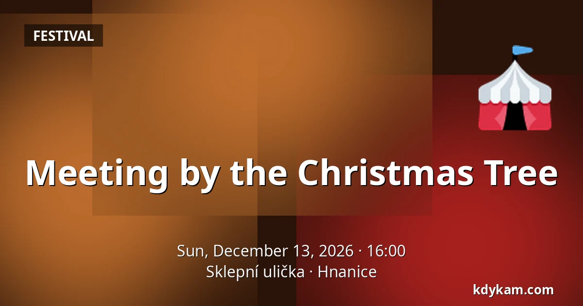 Meeting by the Christmas Tree — Cellar Alley, Hnanice