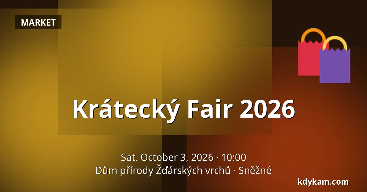 Krátecký Fair 2026 — House of Nature Žďárské Vrchy, Sněžné