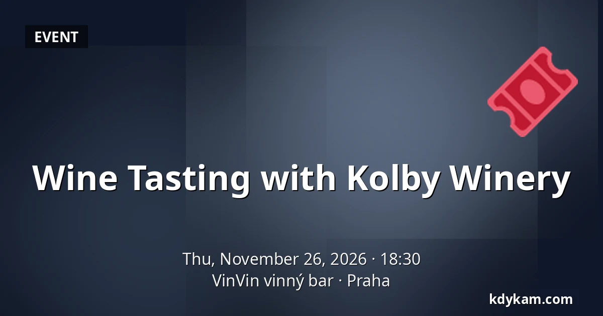 Wine Tasting with Kolby Winery — VinVin vinný bar, Prague