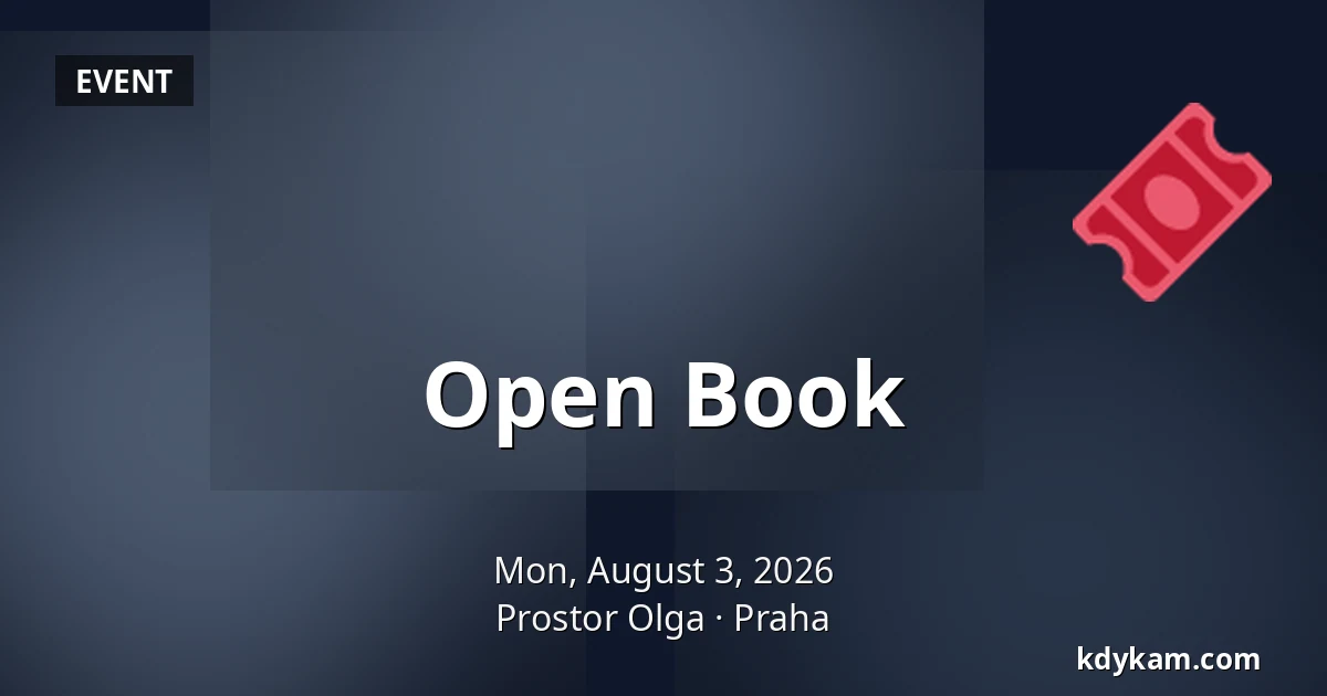 Open Book — Prostor Olga, Prague