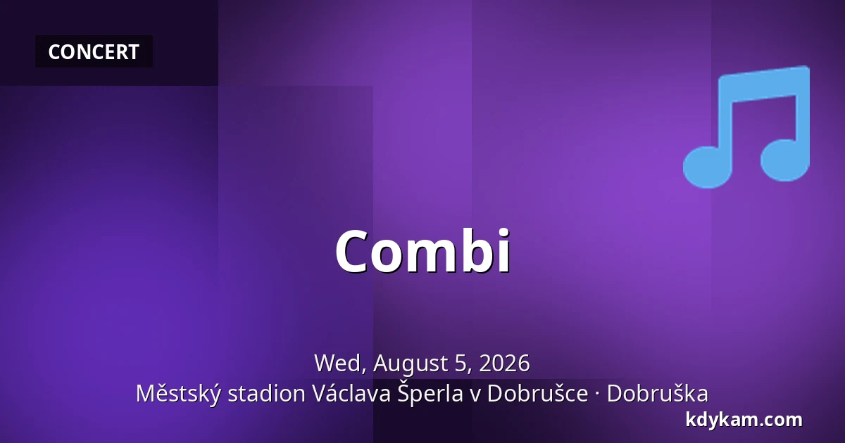 Combi — Městský stadion Václava Šperla v Dobrušce, Dobruška