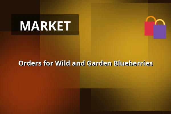 Orders for Wild and Garden Blueberries — Jahody Česká Bělá Lubomír Šantrůček, Česká Bělá