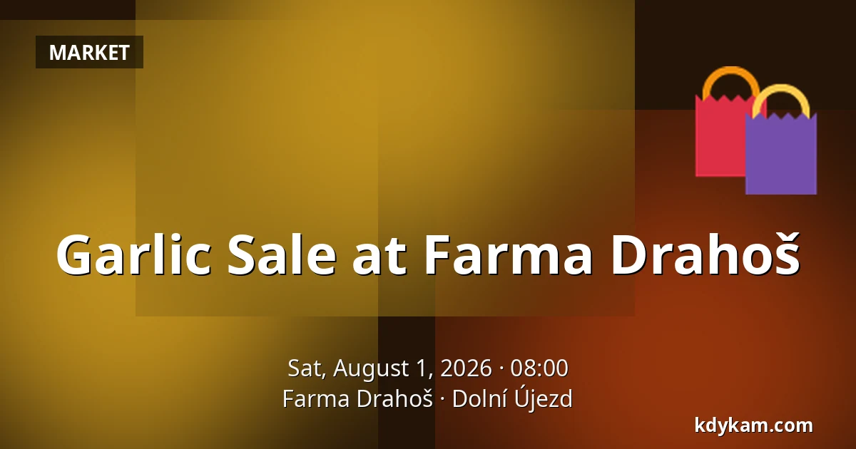 Garlic Sale at Farma Drahoš — Farma Drahoš, Dolní Újezd