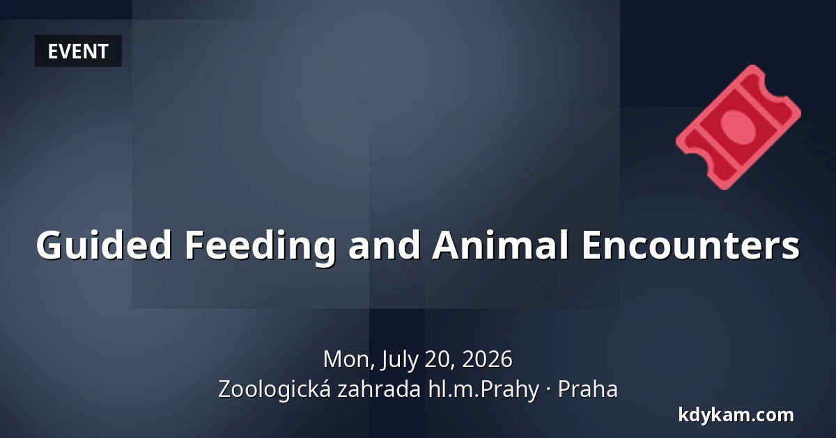 Guided Feeding and Animal Encounters — Prague Zoo, Prague