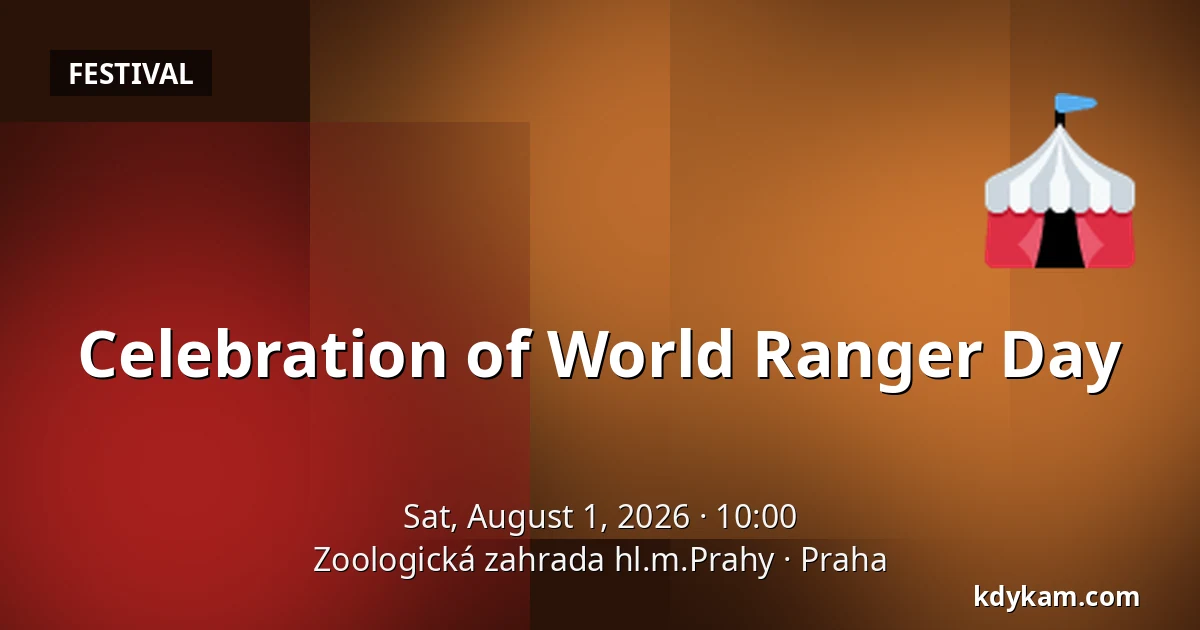 Celebration of World Ranger Day — Prague Zoo, Prague