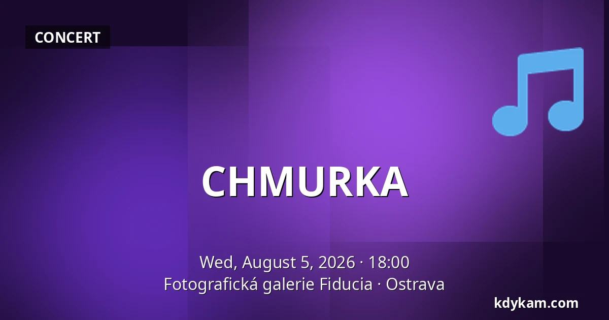 CHMURKA — Fiducia Photography Gallery, Ostrava