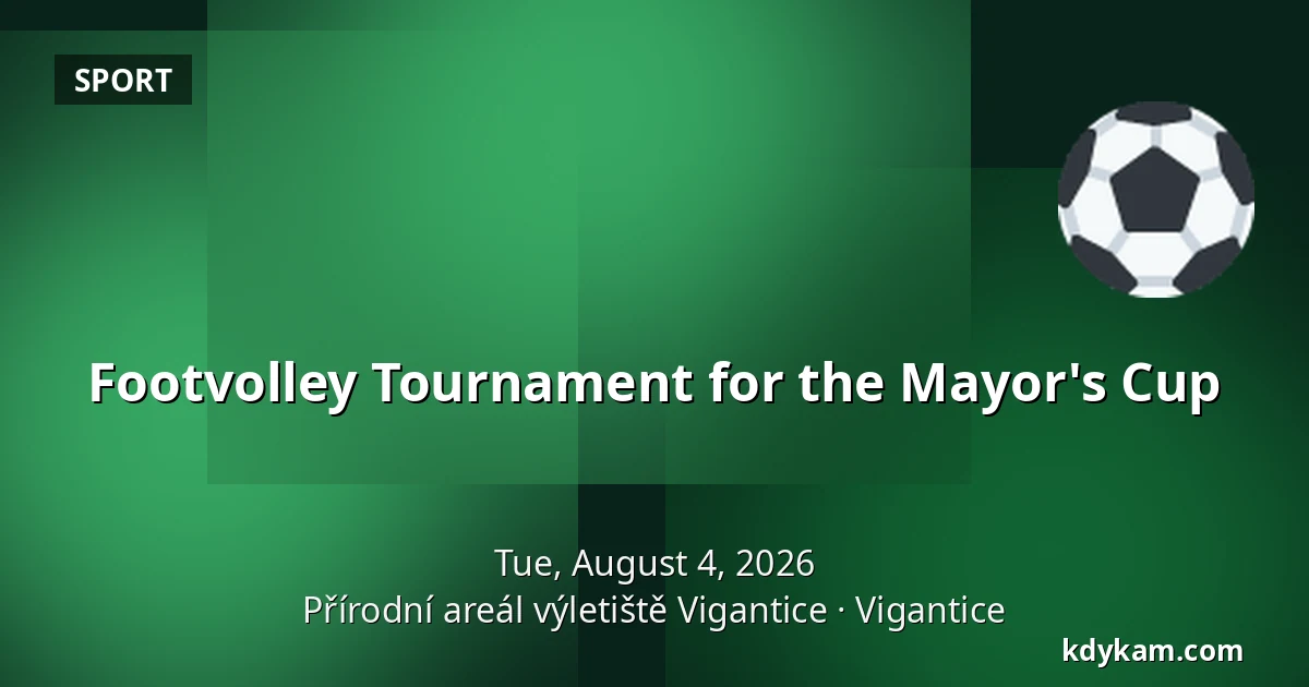 Footvolley Tournament for the Mayor's Cup — Vigantice Natural Resort Area, Vigantice