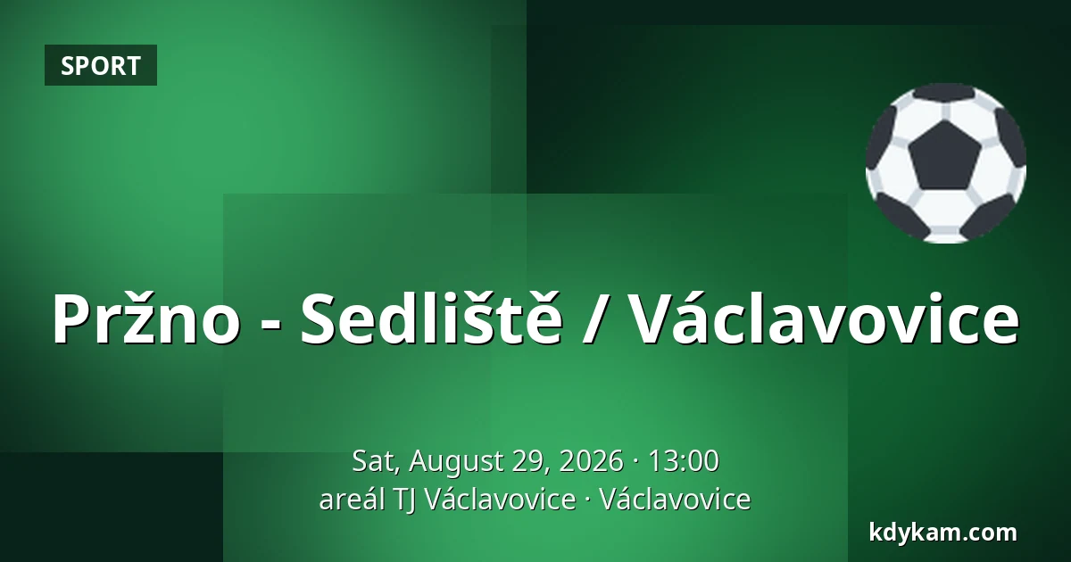 Pržno - Sedliště / Václavovice — TJ Václavovice Sports Complex, Václavovice