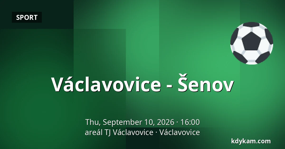 Václavovice - Šenov — TJ Václavovice Sports Complex, Václavovice