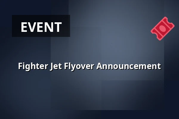 Fighter Jet Flyover Announcement — Újezd, Prague