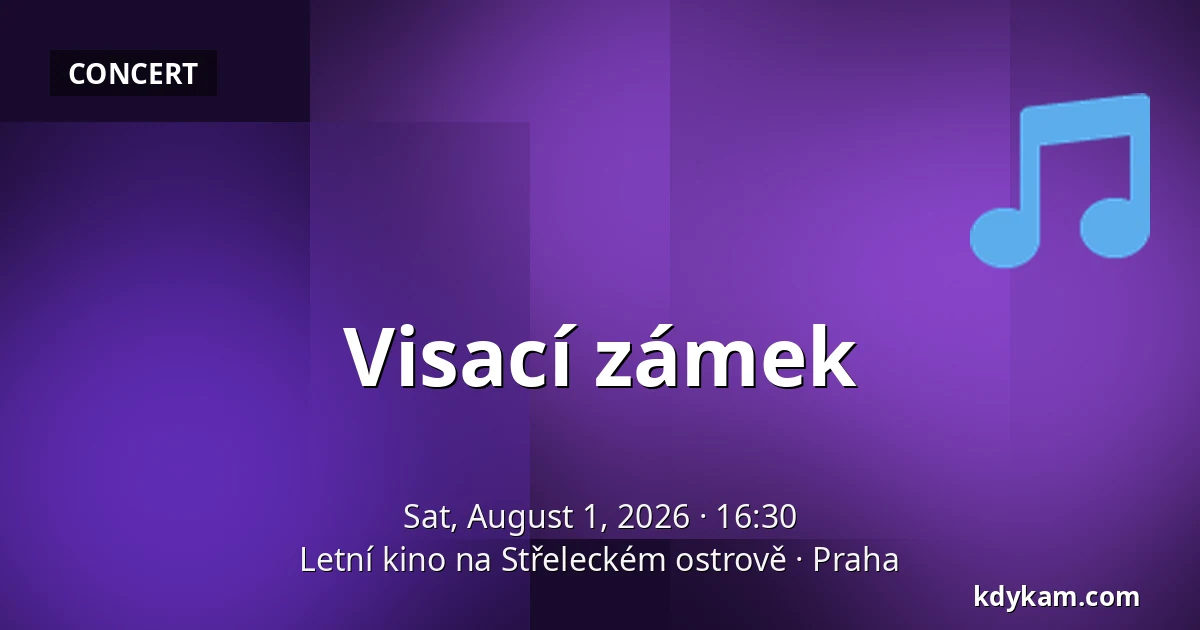 Visací zámek — Letní kino na Střeleckém ostrově, Prague