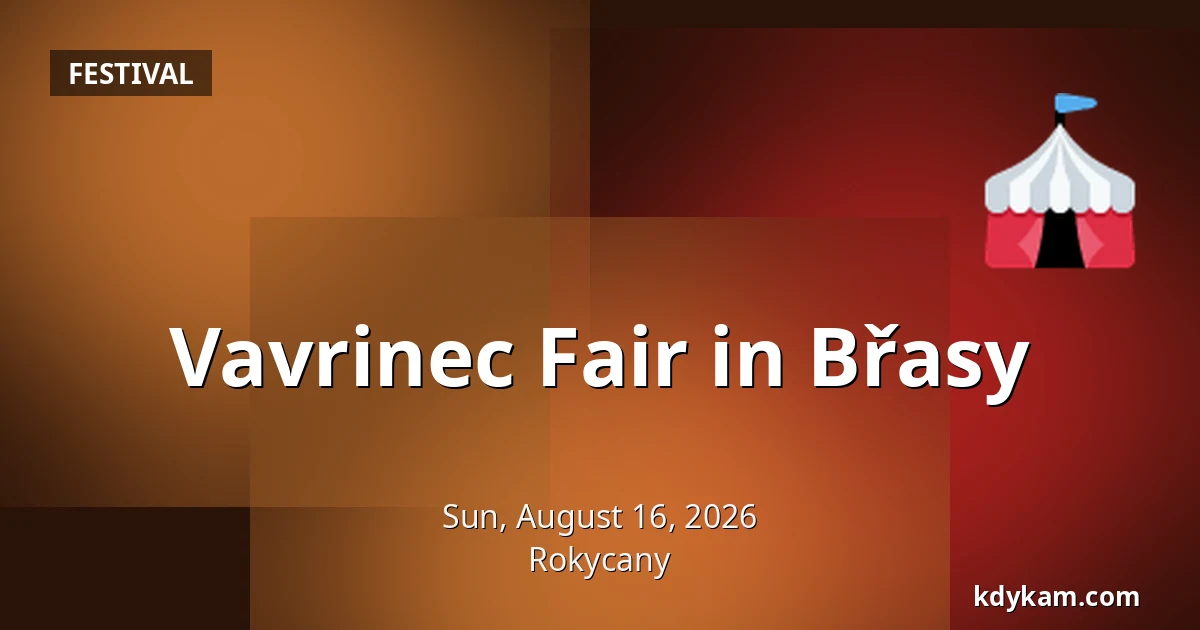 Vavrinec Fair in Břasy — Rokycany