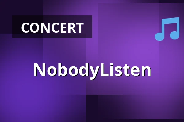 NobodyListen — Tenisový stadion Praha Štvanice, Prague