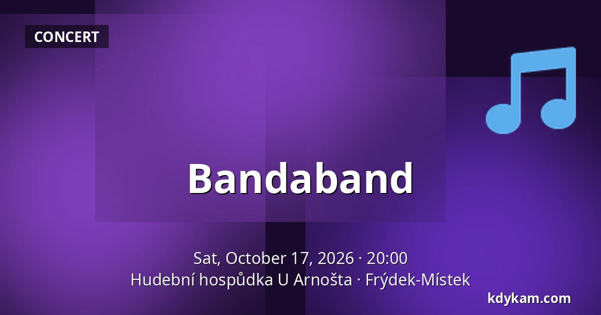 Bandaband — Hudební hospůdka U Arnošta, Frýdek-Místek