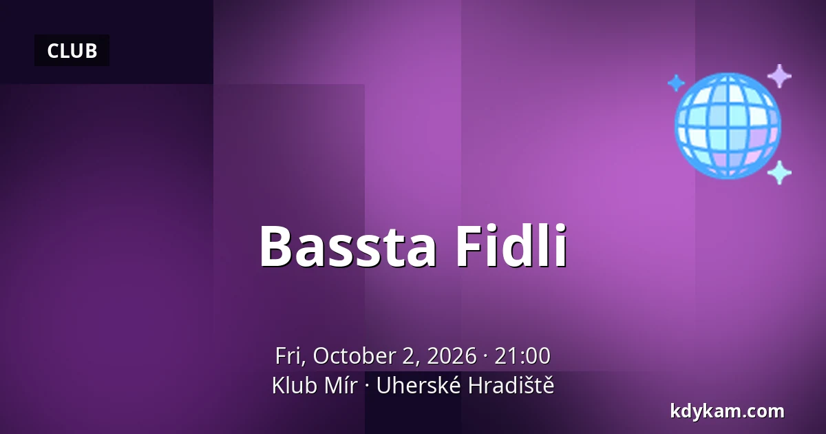 Bassta Fidli — Mir Club, Uherské Hradiště