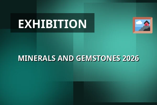 MINERALS AND GEMSTONES 2026 — PVA Expo Praha Letňany, Prague