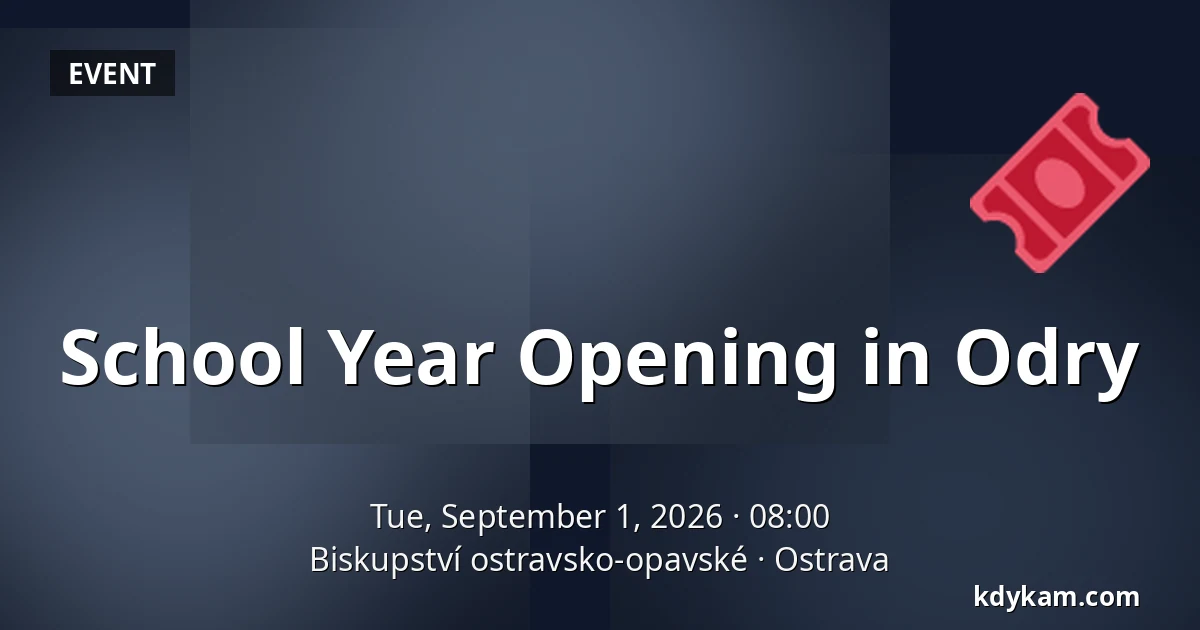 School Year Opening in Odry — Ostrava-Opava Diocese, Ostrava