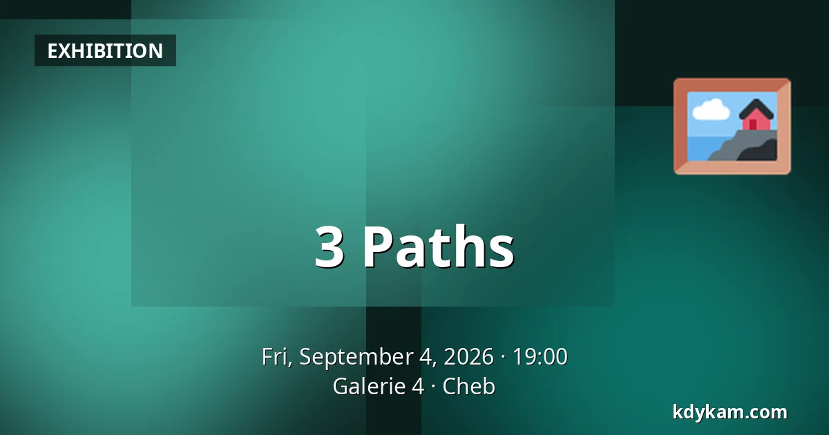 3 Paths — Gallery 4, Cheb