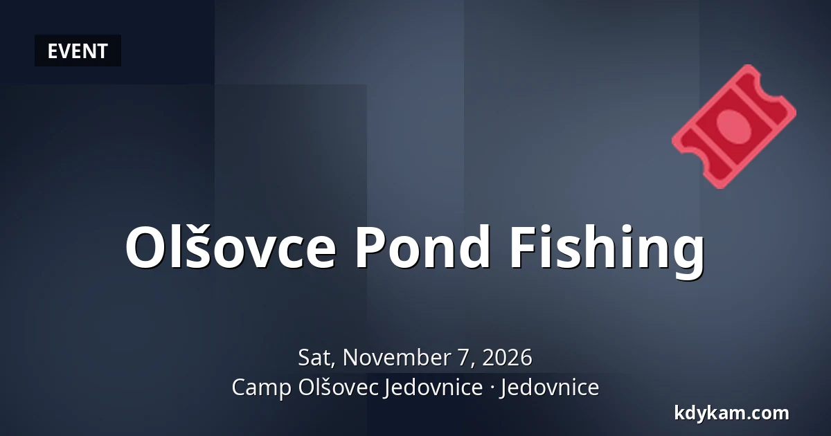 Olšovce Pond Fishing — Camp Olšovec Jedovnice, Jedovnice