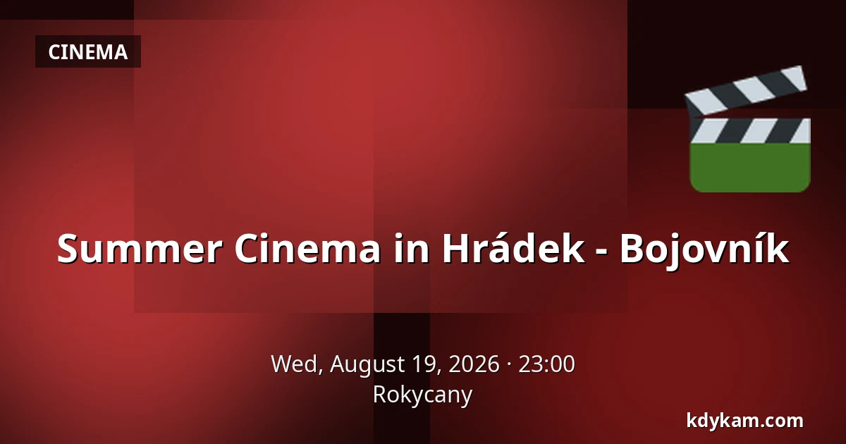 Summer Cinema in Hrádek - Bojovník — Rokycany