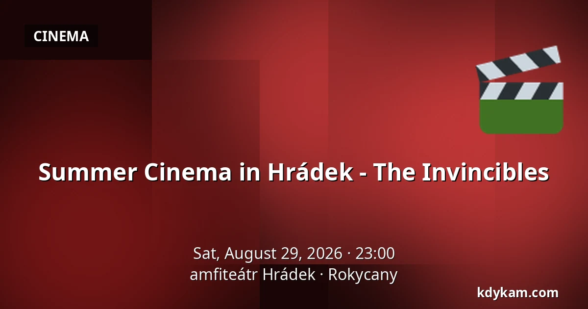 Summer Cinema in Hrádek - The Invincibles — amfiteátr Hrádek, Rokycany