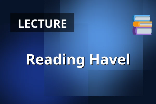 Reading Havel — Letní kino Tišnov, Tišnov