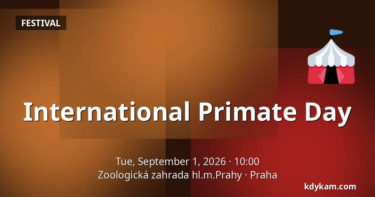 International Primate Day — Prague Zoo, Prague