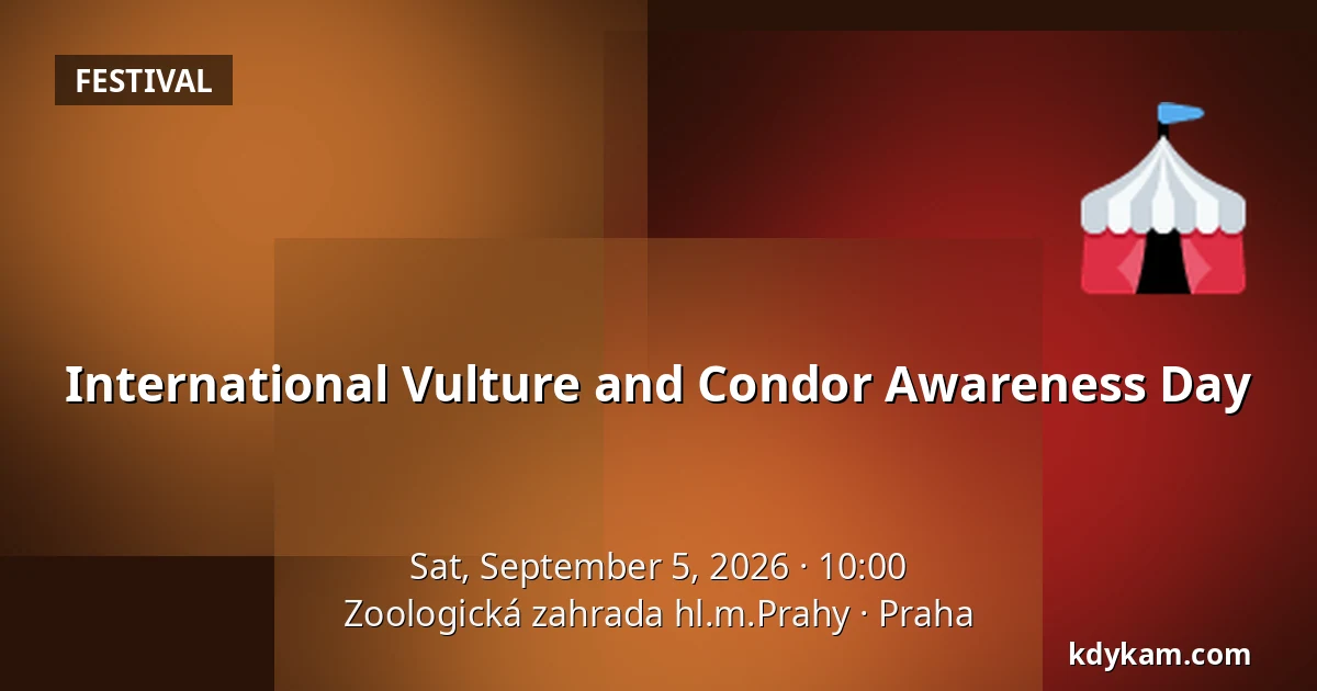 International Vulture and Condor Awareness Day — Prague Zoo, Prague