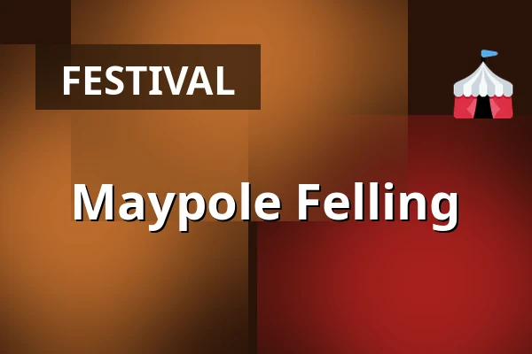 Maypole Felling — Městský park, Šlapanice
