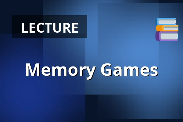 Memory Games — Summer Cinema, Ivanovice na Hané