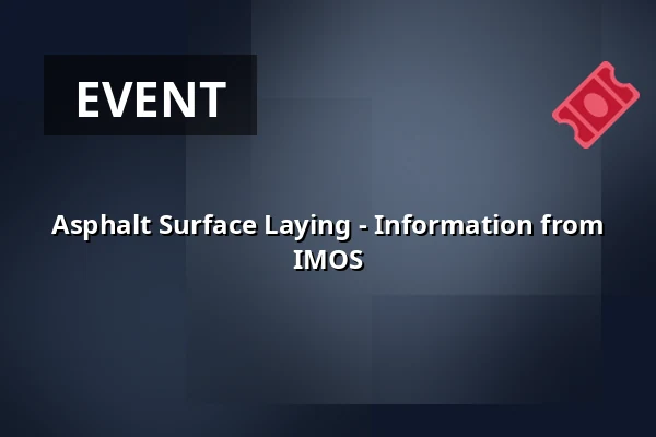 Asphalt Surface Laying - Information from IMOS — Žabovřesky, Brno