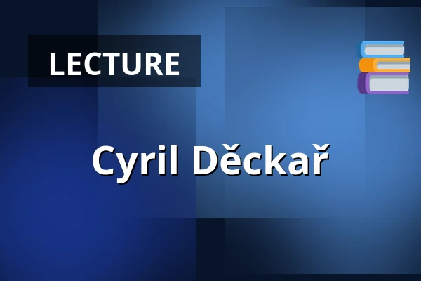 Cyril Děckař — House of Culture Kroměříž, Kroměříž