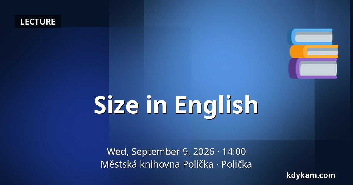 Size in English — Polička Municipal Library, Polička